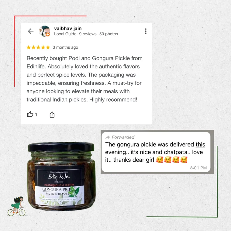 Customer review of Gongura Pickle
