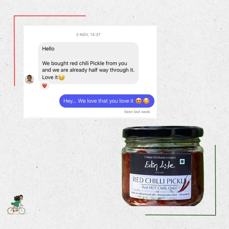 Customer review of Red Chilli Pickle